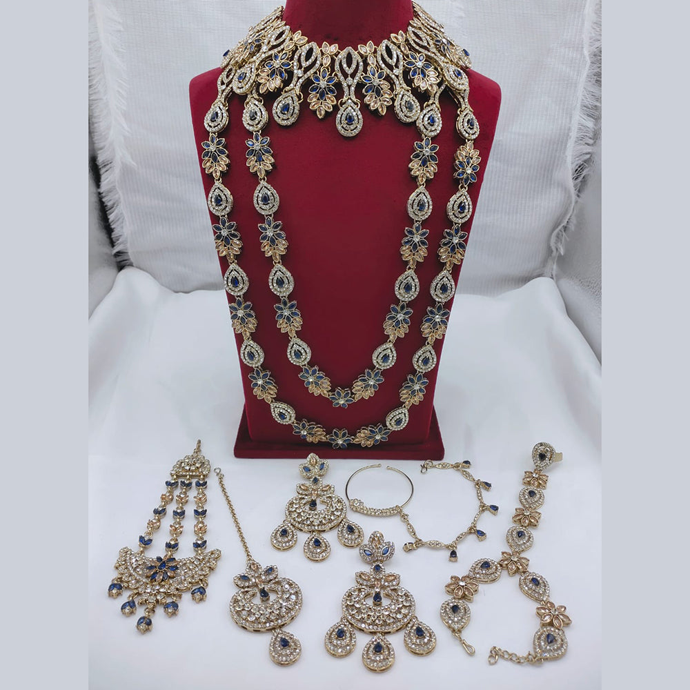Lucentarts Jewellery Kundan And Austrian Stone Bridal Jewellery Set