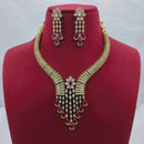 Lucentarts Jewellery Sparkling American Diamond Necklace Set for Women