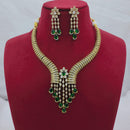 Lucentarts Jewellery Sparkling American Diamond Necklace Set for Women