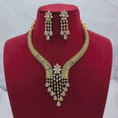 Lucentarts Jewellery Sparkling American Diamond Necklace Set for Women