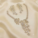 Lucentarts Jewellery Designer American Daimond Necklace Set for Women