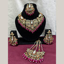 Lucentarts Jewellery Premium Austrain Stone And Beads Necklace Set for Women