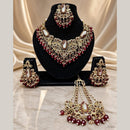 Lucentarts Jewellery Premium Austrain Stone And Beads Necklace Set for Women