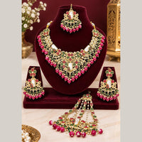 Lucentarts Jewellery Premium Austrain Stone And Beads Necklace Set for Women