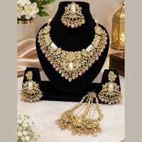 Lucentarts Jewellery Premium Austrain Stone And Beads Necklace Set for Women
