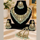 Lucentarts Jewellery Premium Austrain Stone And Beads Necklace Set for Women