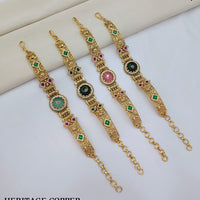 Lucentarts Jewellery Elegant Ethnic Pota Stone Adjustable Bracelet