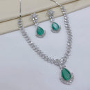 Lucentarts Jewellery Luxury American Diamond Necklace Set
