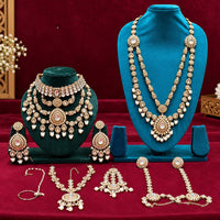 Lucentarts Jewellery Grand Kundan Stone Bridal Jewellery Set