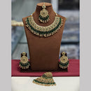 Lucentarts Jewellery Elegant Austrian Stone And Pearl Necklace Set