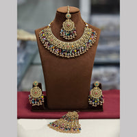 Lucentarts Jewellery Elegant Austrian Stone And Pearl Necklace Set