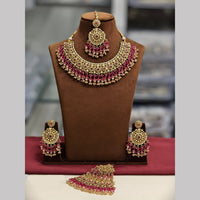 Lucentarts Jewellery Elegant Austrian Stone And Pearl Necklace Set