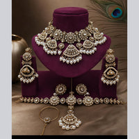 Sai Fashion Designer Kundan And Beads Semi-Bridal Necklace Set