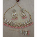 Sai Fashion Elegant Kundan Stone And Beads Choker Necklace Set