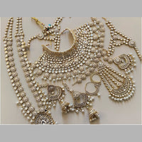 Sai Fashion Designer Kundan Stone And Beads Bridal Set