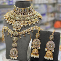Sai Fashion Designer Kundan And Beads Semi-Bridal Necklace Set