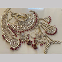 Sai Fashion Designer Kundan And Beads Semi-Bridal Necklace Set