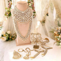 Sai Fashion Designer Kundan And Beads Semi-Bridal Necklace Set