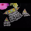 Blythediva Silver Plated Meenakari Necklace Set