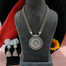 Blythediva Traditional Oxidised Plated Necklace Set