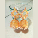 H K Fashion Rose Gold Plated Austrian Stone Jhumki Earrings