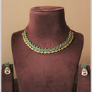 H K Fashion Gold Plated Pota Stone Necklace Set