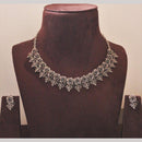 H K Fashion Oxidised Plated Pota Stone Necklace Set