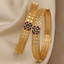 H K Fashion Premium Quality Dailywear Studded Microgold Bangles