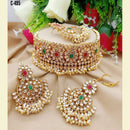 India Art Gold Plated Choker Necklace Set