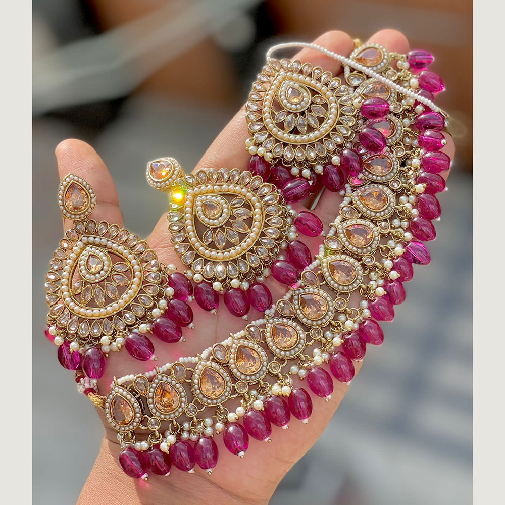 India Art Gold Plated Necklace Set
