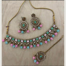 India Art Gold Plated Crystal Stone Necklace Set
