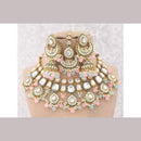 India Art Gold Plated Kundan Stone And Beads Necklace Set