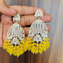 India Art Gold Plated Designer Kundan Pearl & Beads Earrings