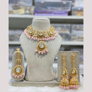 India Art Gold Plated Kundan And Beads Necklace Set