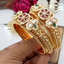 India Art Pota Stone And Pearl Openable Bangles