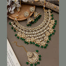 India Art Royal Kundan Stone And Beads Necklace Set