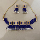 Sai Fashion Elegant Crystal Stone And Beads Choker Necklace Set