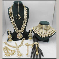 India Art Designer Kundan Stone And Beads Beads Bridal Set