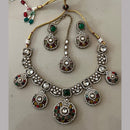 India Art Premium Pota Stone And Beads Traditional Necklace Set