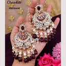 Pooja Bangles Gold Plated Kundan Stone Kanchain Earrings