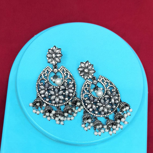 Pooja Bangles Oxidised Plated Dangler Earrings