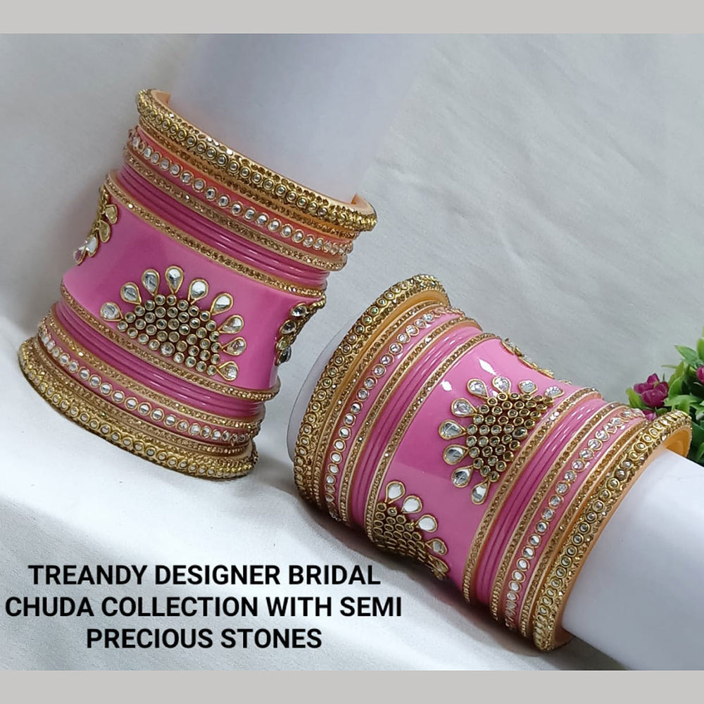 Pooja Bangles Gold Plated Bridal Bangle Set