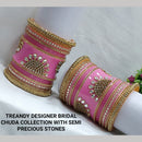 Pooja Bangles Gold Plated Bridal Bangle Set