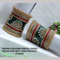 Pooja Bangles Gold Plated Bridal Bangle Set