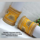 Pooja Bangles Gold Plated Bridal Bangle Set