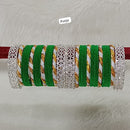 Pooja Bangles Silver Plated Velvet Bangles Set