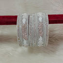 Pooja Bangles Silver Plated Austrian Stone Bangles Set