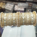 Pooja Bangles Gold Plated Kundan Stone  Bangles Set