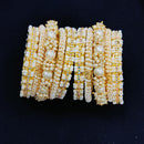 Pooja Bangles Gold Plated Pearls Bangle Set