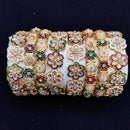 Pooja Bangles Gold Plated Meenakari Bangle Set